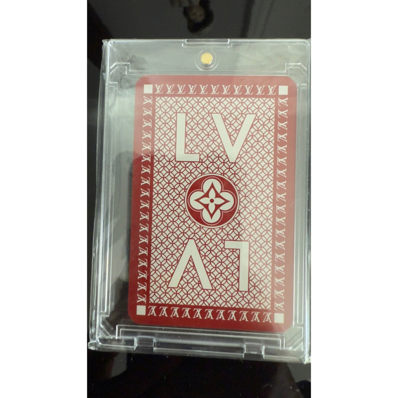 Louis Vuitton Red White Black Monogram single Playing Card - Picture 1 of 2